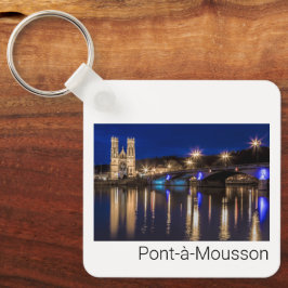 Pont a Mousson Panorama met Moselle Souvenir Sleutelhanger