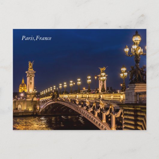 Pont Alexander III Briefkaart Parijs (Voorkant)