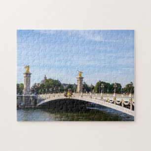 Pont Alexandre III aan de Seine River - Parijs, Fr Legpuzzel