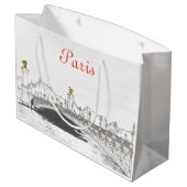 Pont Alexandre III aan de Seine River - Parijs Fra Groot Cadeauzakje (Achterkant Gekanteld)