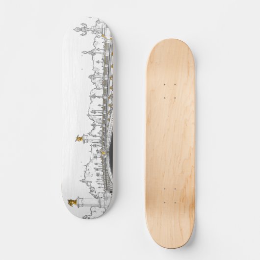 Pont Alexandre III aan de Seine River - Parijs Fra Persoonlijk Skateboard (Voorkant)