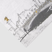 Pont Alexandre III aan de Seine River - Parijs Fra Tissuepapier (Detail)