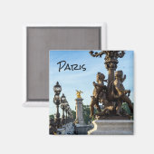 Pont Alexandre III-brug - Parijs, Frankrijk Magneet (Voorkant / Achterkant)