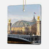 Pont Alexandre III en Grand Palais in het gouden u Keramisch Ornament (Links)