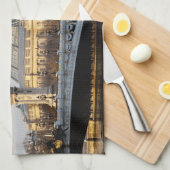Pont Alexandre III en Grand Palais in het gouden u Theedoek (Quarter Fold)