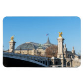 Pont Alexandre III en Grand Palais op een zonnige  Magneet (Horizontaal)