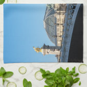 Pont Alexandre III en Grand Palais op een zonnige Theedoek (Gevouwen)