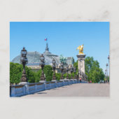 Pont Alexandre III en Grand Palais, Parijs, Frankr Briefkaart (Voorkant)