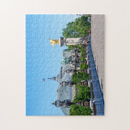 Pont Alexandre III en Grand Palais, Parijs, Frankr Legpuzzel (Verticaal)