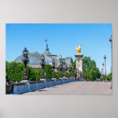 Pont Alexandre III en Grand Palais, Parijs, Frankr Poster (Voorkant)
