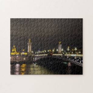 Pont Alexandre III en Ongeldig 's nachts - Parijs Legpuzzel