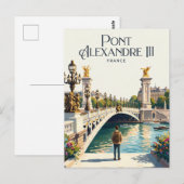 Pont Alexandre III Frankrijk Briefkaart (Voorkant / Achterkant)