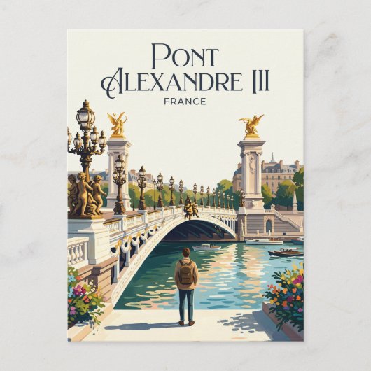Pont Alexandre III Frankrijk Briefkaart (Voorkant)
