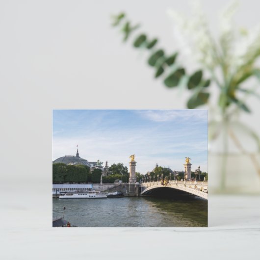 Pont Alexandre III op de Seine - Parijs Frankrijk Briefkaart (Staand voorkant)