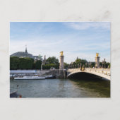 Pont Alexandre III op de Seine - Parijs Frankrijk Briefkaart (Voorkant)