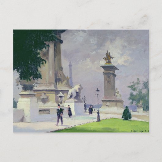 Pont Alexandre III, Parijs Briefkaart (Voorkant)