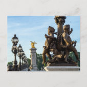 Pont Alexandre lll bridge - Parijs, Frankrijk Briefkaart (Voorkant)