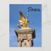 Pont Alexandre lll bridge - Parijs, Frankrijk Briefkaart (Voorkant)