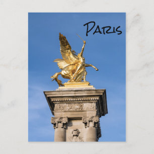 Pont Alexandre lll bridge - Parijs, Frankrijk Briefkaart