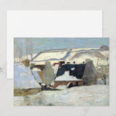 Pont-Aven in de sneeuw (Voorkant / Achterkant)