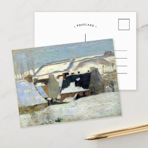 Pont-Aven onder de sneeuw   Paul Gauguin Briefkaart