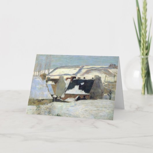 Pont-Aven onder de sneeuw | Paul Gauguin Kaart (Voorkant)