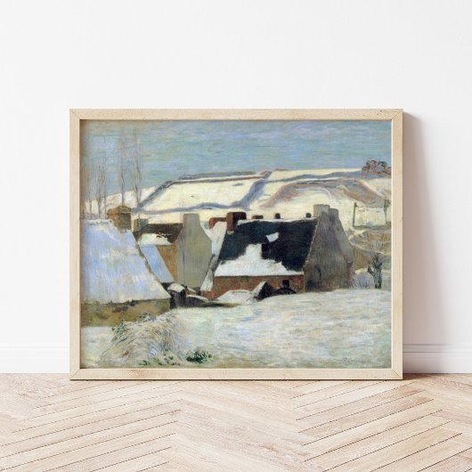 Pont-Aven onder de sneeuw | Paul Gauguin Poster
