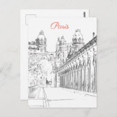 Pont de Bir-Hakeim over de Seine - Parijs, Frankri Briefkaart (Voorkant / Achterkant)
