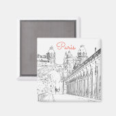 Pont de Bir-Hakeim over de Seine - Parijs, Frankri Magneet (Voorkant / Achterkant)