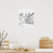 Pont de Bir-Hakeim over de Seine - Parijs, Frankri Poster (Keuken)