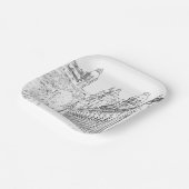 Pont de Bir-Hakeim - Parijs, Frankrijk Papieren Bordje (Gebogen)