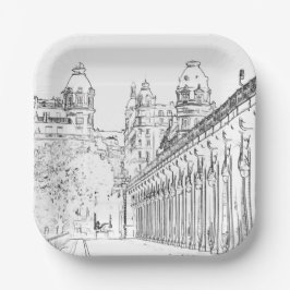 Pont de Bir-Hakeim - Parijs, Frankrijk Papieren Bordje