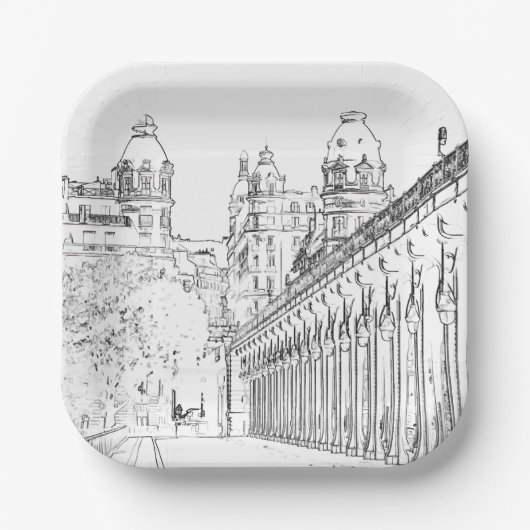 Pont de Bir-Hakeim - Parijs, Frankrijk Papieren Bordje (Voorkant)