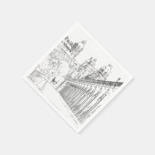 Pont de Bir-Hakeim - Parijs, Frankrijk Servet (Hoek)