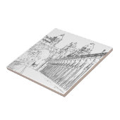 Pont de Bir-Hakeim - Parijs, Frankrijk Tegeltje (Zijkant)