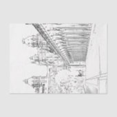 Pont de Bir-Hakeim - Parijs, Frankrijk Tissuepapier (Voorkant)