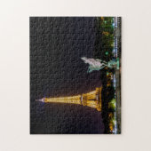 Pont de Bir-Hakeim ’s nachts - Parijs, Frankrijk Legpuzzel (Verticaal)