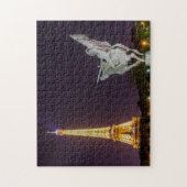 Pont de Bir-Hakeim ’s nachts - Parijs, Frankrijk Legpuzzel (Verticaal)