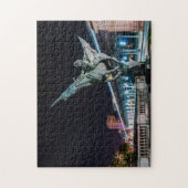 Pont de Bir-Hakeim 's nachts - Parijs, Frankrijk Legpuzzel (Verticaal)