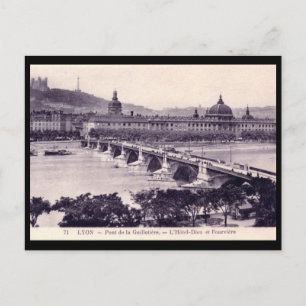 Pont de la Guillotiere, Lyon, Frankrijk  Briefkaart