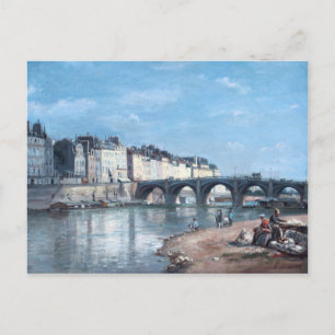 Pont de la Tournelle in Parijs door Stanislas Lépi Briefkaart