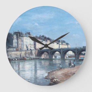 Pont de la Tournelle in Parijs door Stanislas Lépi Grote Klok