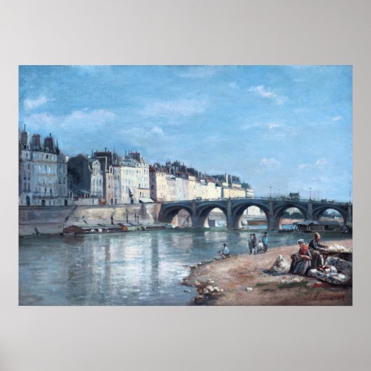 Pont de la Tournelle in Parijs door Stanislas Lépi Poster (Voorkant)