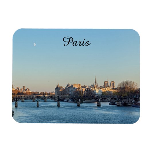 Pont des Arts and ile de la Cite - Parijs, Frankri Magneet (Horizontaal)