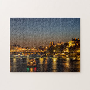 Pont des arts at nachtfall - Paris, Frankrijk Legpuzzel