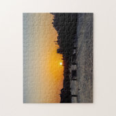 Pont des arts at sunset - Parijs, Frankrijk Legpuzzel (Verticaal)