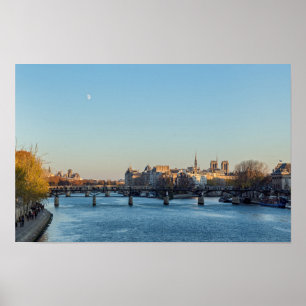 Pont des Arts en Ile de la Cité - Parijs, Frankrij Poster