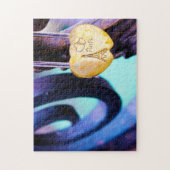 Pont des Arts Love Locks Paris. Legpuzzel (Verticaal)