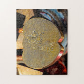 Pont des Arts Love Locks Paris. Legpuzzel (Verticaal)