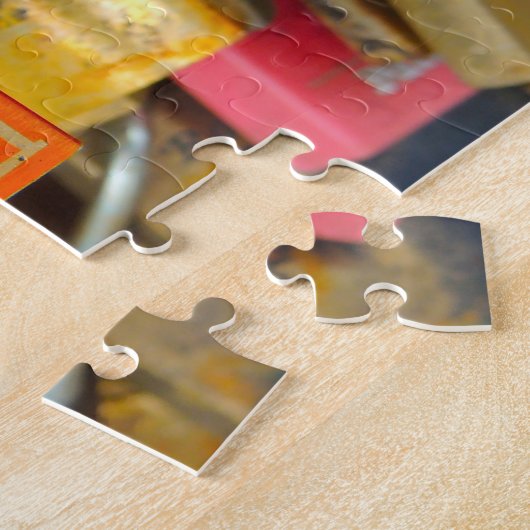 Pont des Arts Love Locks Paris. Legpuzzel (Zijkant)